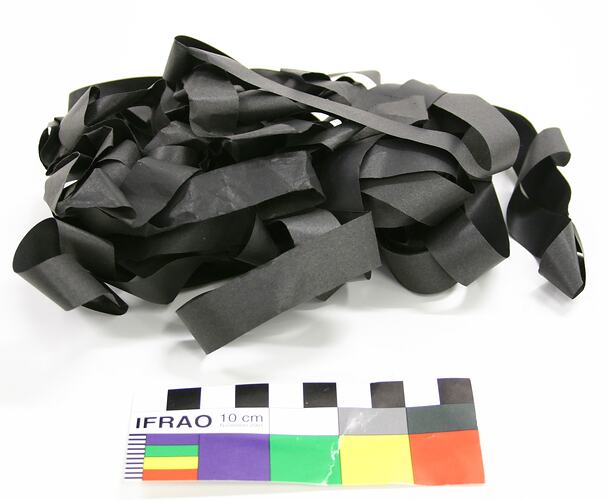 Streamer - Paper, Black, circa 1950s