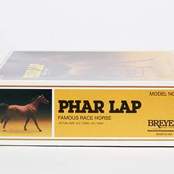 Boxed plastic model kit for a brown horse.