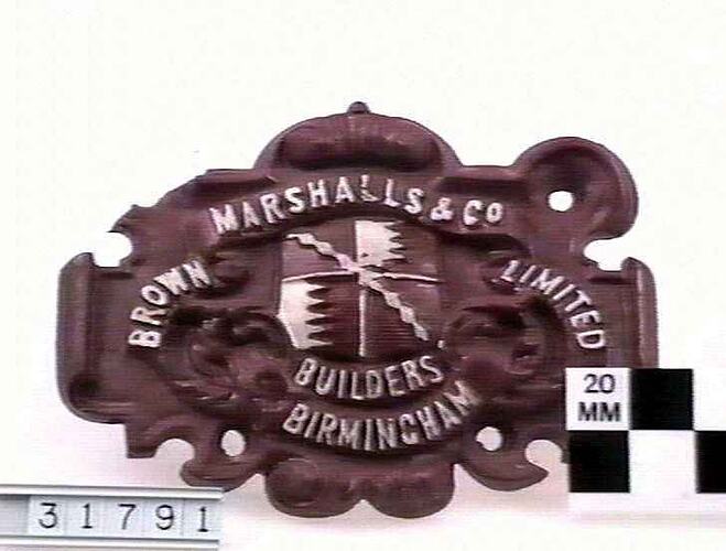 Locomotive Builders Plate
