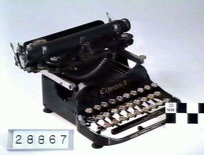 Typewriter - Corona Typewriter Company,  Model 3 Portable, 1920