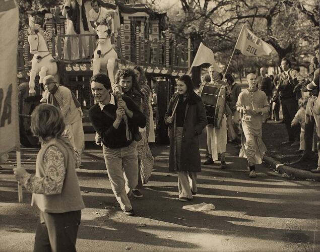 Digital Photograph - Krishna Birthday Parade, Melbourne, 1974