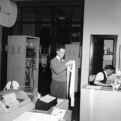 Photograph - CSIRAC Computer, Bill Davern, Don Beresford, 1960
