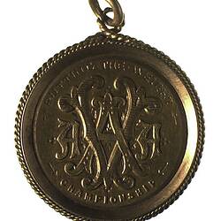 Medal - Victorian Amateur Athletics Association, Victoria, Australia, 1899