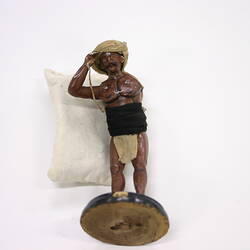 Indian Figure - 'Coolie' With a Dubber for Oil, Pune, Clay, circa 1867
