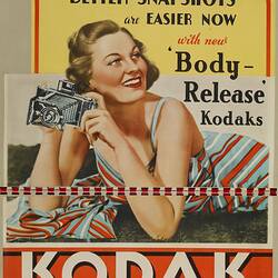 Poster - 'Better Snapshots are Easier Now with New Body-Release Kodaks', 1930s