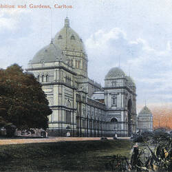 Postcard - South West Facade, Exhibition Building, Melbourne, circa 1906