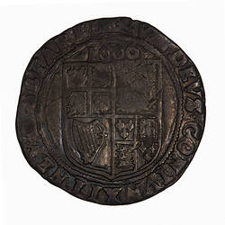 Coin - Sixpence, James I, England, Great Britain, 1606 (Reverse)