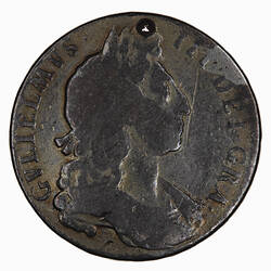 Coin - Half Crown, William III, Great Britain, 1696 (Obverse)