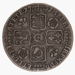 Coin - Sixpence, George II, Great Britain, 1731 (Reverse)