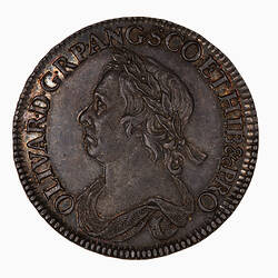 Pattern Coin, round, Laureate and draped bust of man facing left; text around.