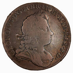 Coin - Halfcrown, George I, Great Britain, 1715 (Obverse)