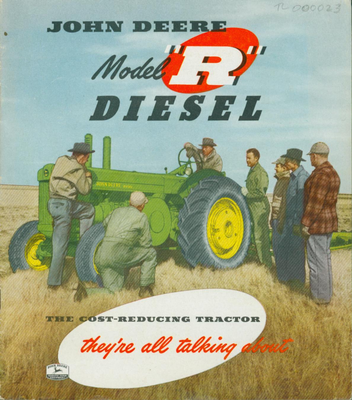 Descriptive Booklet John Deere Model R Diesel Tractor Circa 1951 6356