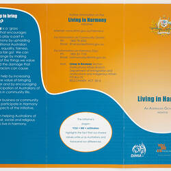 Information brochure for Living in Harmony