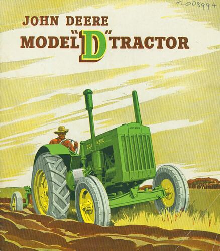 Descriptive Booklet - John Deere, Model D Tractor, 1945