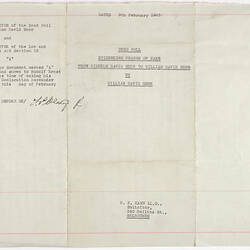 Document - Deed Poll Evidencing Change of Name