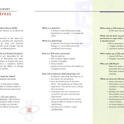 'Critical Incident Stress' pamphlet.