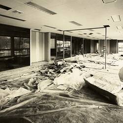 Photograph - Construction of Centennial Hall, Office Suite, Exhibition Building, Melbourne, 1980