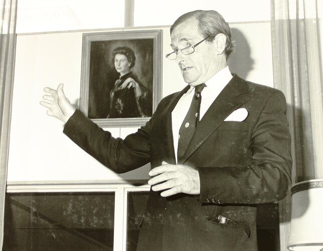 Photograph - Centennial Hall and Gardens Press Conference, Exhibition Building, 28 July 1980