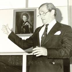 Photograph - Centennial Hall and Gardens Press Conference, Exhibition Building, 28 July 1980