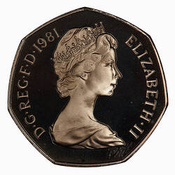 Proof Coin - 50 New Pence, Elizabeth II, Great Britain, 1981