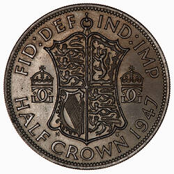 Coin - Halfcrown, George VI, Great Britain, 1947 (Reverse)