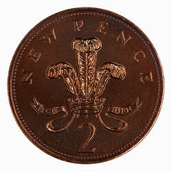 Proof Coin - 2 Pence, Great Britain, 1972 (Reverse)