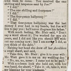 Newspaper Clipping - Scrapbook, Caroline Chisholm, circa 1844-1861