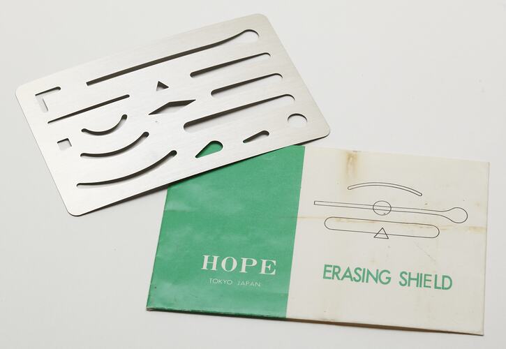 Erasing Shield - Hope, Stainless Steel, Japan, circa 1930s-1940s