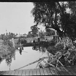 Negative - Channel Outside 'Othery' House, Merrigum, Victoria, circa 1910s