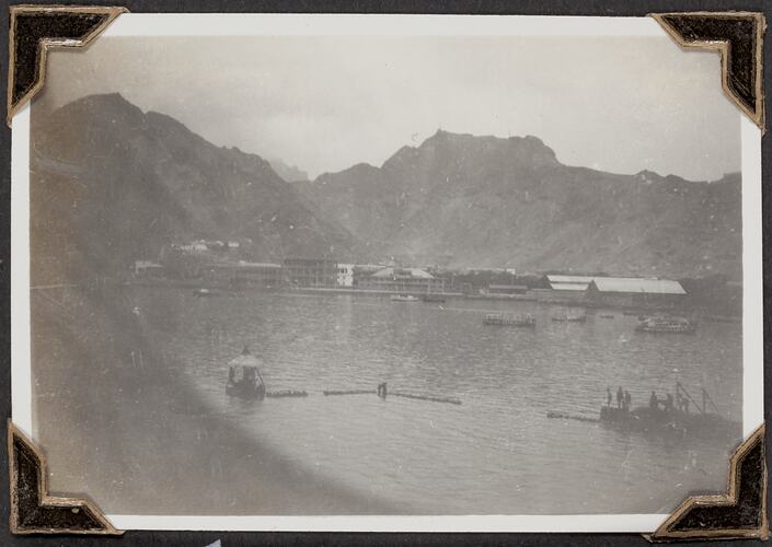 Aden seen through Porthole, Palmer Family Migrant Voyage, Aden, Yemen, 09 Mar 1947