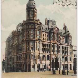 Postcard - Federal Coffee Palace, Melbourne, To J. B. Scott from Marion Flinn, Melbourne, 18 May 1904