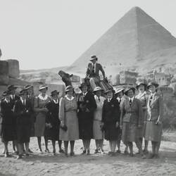 Photograph - Group Portrait at Pyramids, Giza, Egypt, World War II, 1939-1943