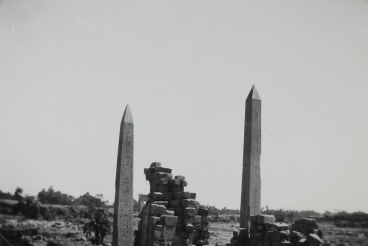 Photograph - 'Obelisks at Karnak', Luxor, Egypt, World War II, 1939-1943