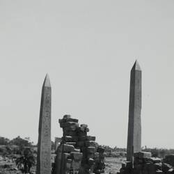 Photograph - 'Obelisks at Karnak', Luxor, Egypt, World War II, 1939-1943