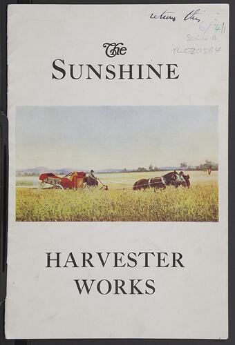 Catalogue - H.V. McKay, Sunshine Harvester Works, Agricultural Equipment, circa 1928