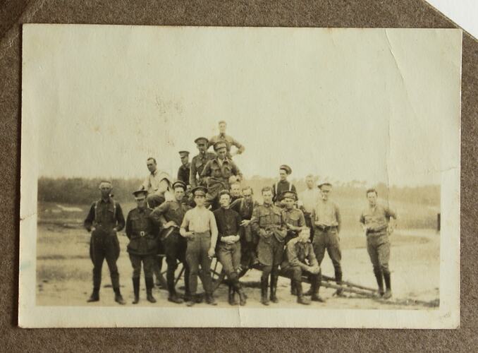 Photograph - Group Of Servicemen, Driver Cyril Rose, World War I, 1916-1919