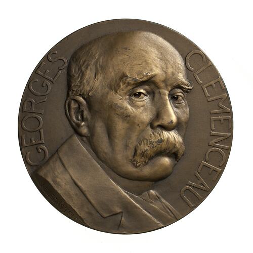 Medal - Georges Clemenceau, by Jules Legastelois, France, 1918