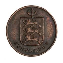 Coin - 1 Double, Guernsey, Channel Islands, 1830