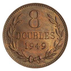 Coin - 8 Doubles, Guernsey, Channel Islands, 1949