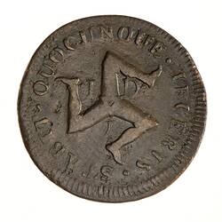 Coin - 1 Penny, Isle of Man, 1733