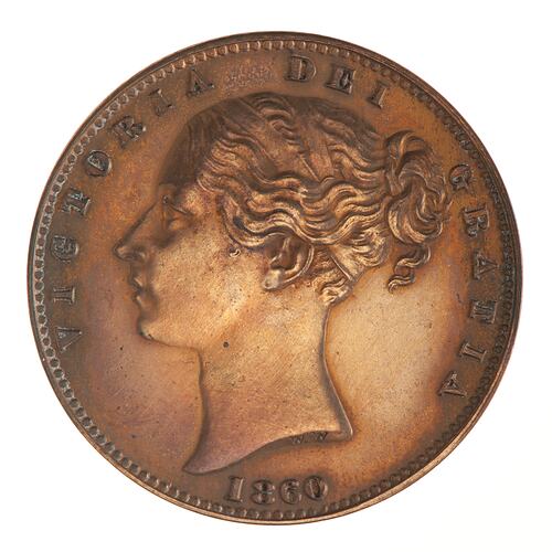 Proof Coin - Farthing, Isle of Man, 1860
