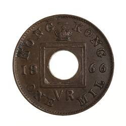 Coin - 1 Mil, Hong Kong, 1866