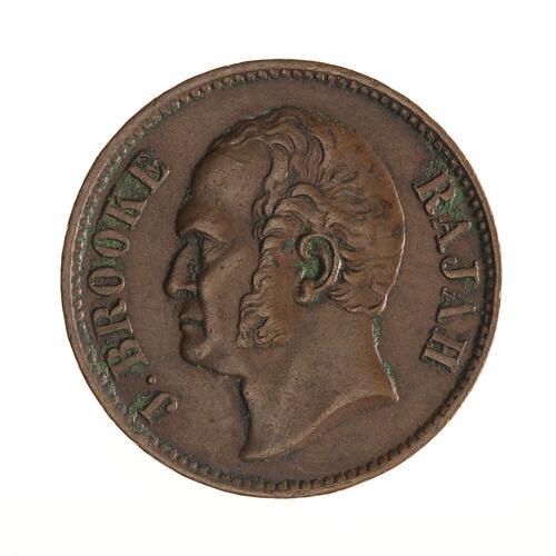 Coin - 1/2 Cent, Sarawak, 1863