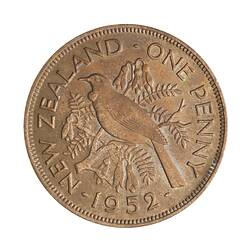 Coin - 1 Penny, New Zealand, 1952