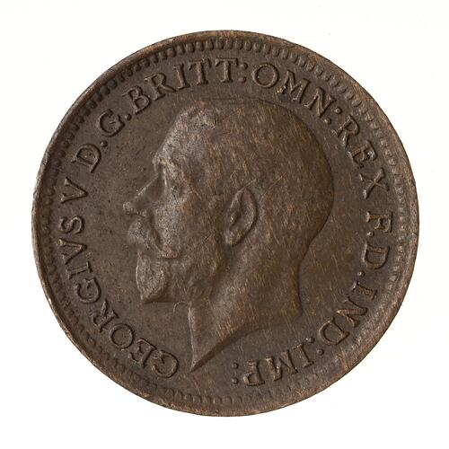 Coin - 1/3 Farthing, Malta, 1913