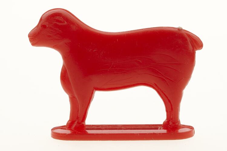 Toy Lamb - Red Plastic Toy