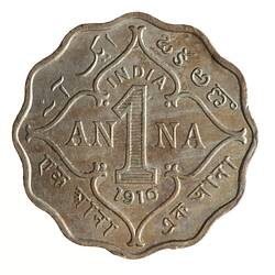 Coin - 1 Anna, India, 1910