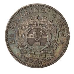 Coin - 2 & 1/2 Shillings, South Africa, 1895