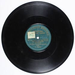 Disc Recording - International Zonophone, 'Mit dem Zippel, Mit dem Zappel, Mit dem Zeppelin', Otto Reutter, 1908