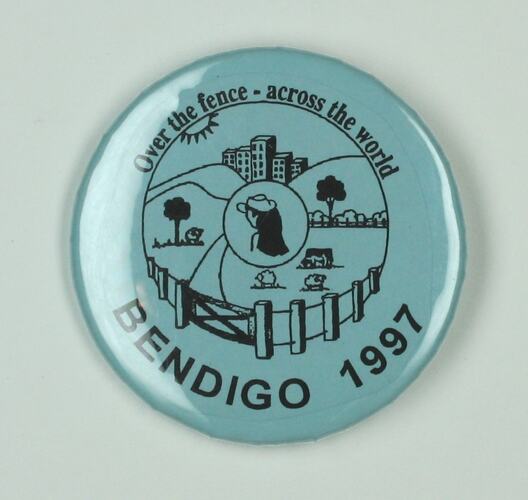 Badge - Women on Farms Gathering - Bendigo 1997